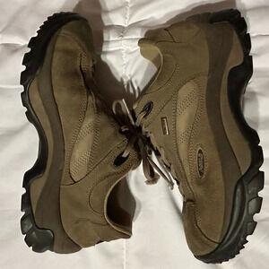 Asolo Gore-Tex beige Leather Lace up Hiking Shoes sneakers 7.5